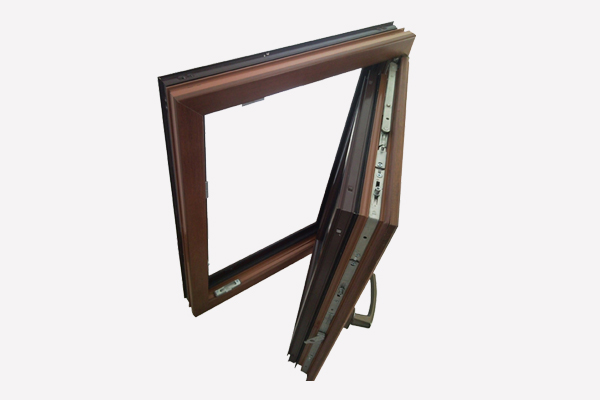 LM68 aluminum composite wood door windows